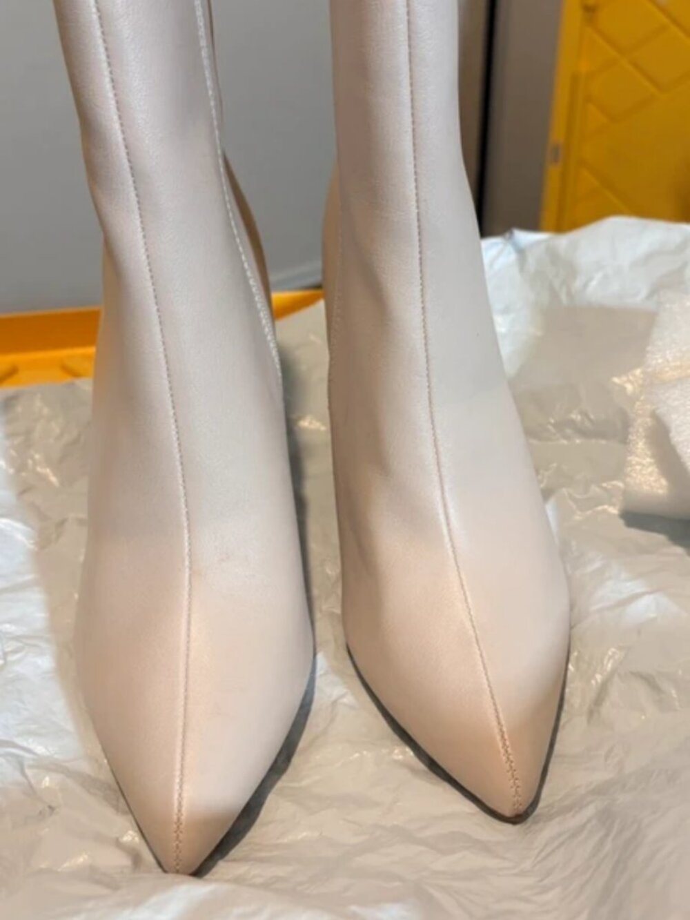 Bamboo Chunky Heel Boots